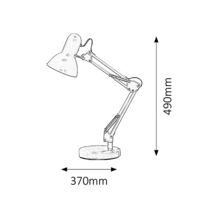 Brilagi - LED Laualamp ROMERO 1xE27/10W/230V must