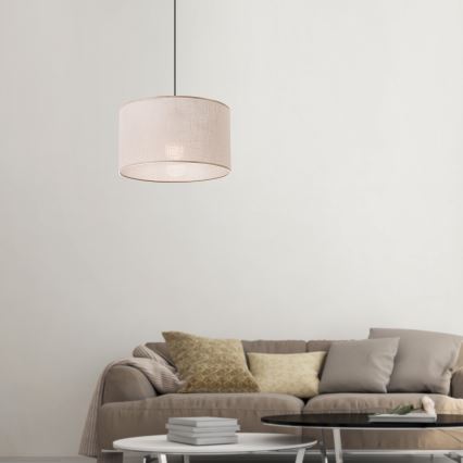Brilagi - LED Lühter ANTHONY 1xE27/60W/230V tamm/beež