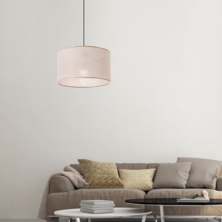 Brilagi - LED Lühter ANTHONY 1xE27/60W/230V tamm/beež