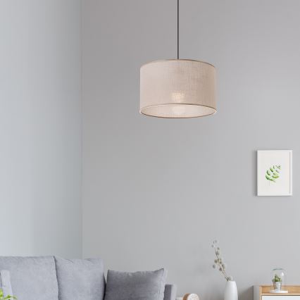 Brilagi - LED Lühter ANTHONY 1xE27/60W/230V tamm/beež