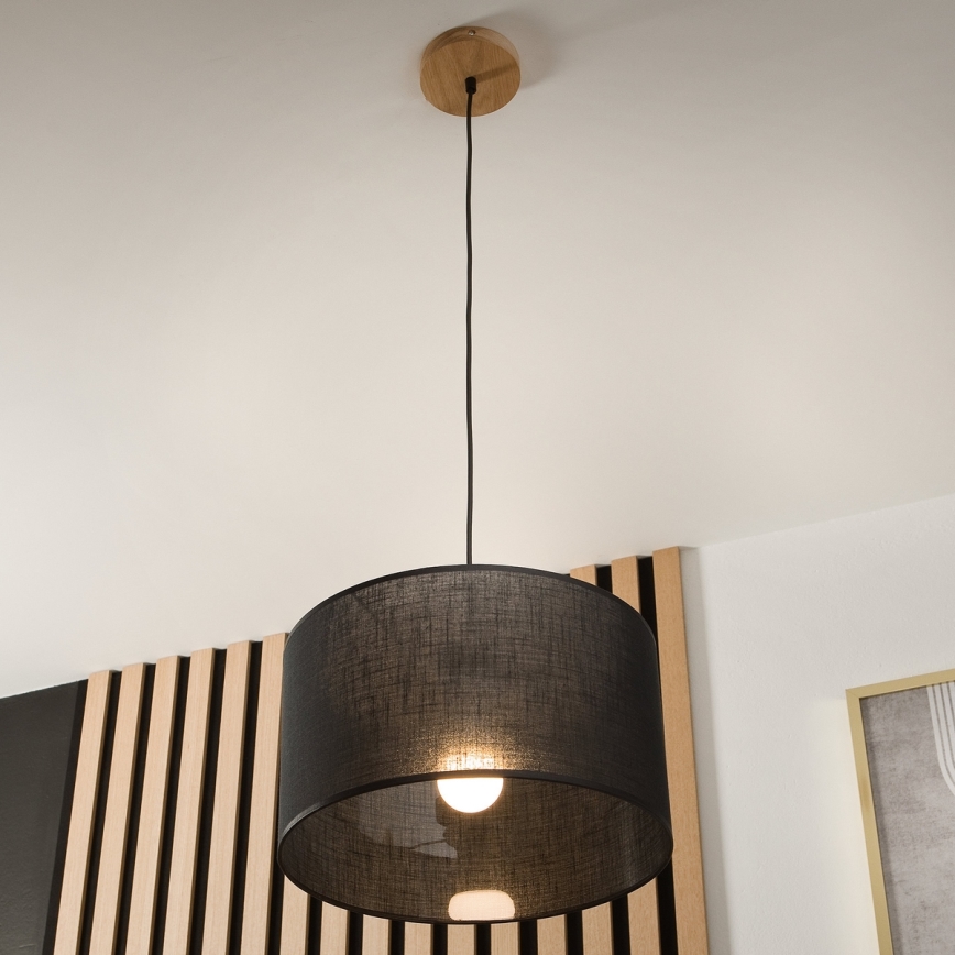 Brilagi - LED Lühter ANTHONY 1xE27/60W/230V tamm/must