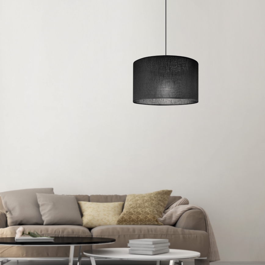 Brilagi - LED Lühter ANTHONY 1xE27/60W/230V tamm pähklipuu/must