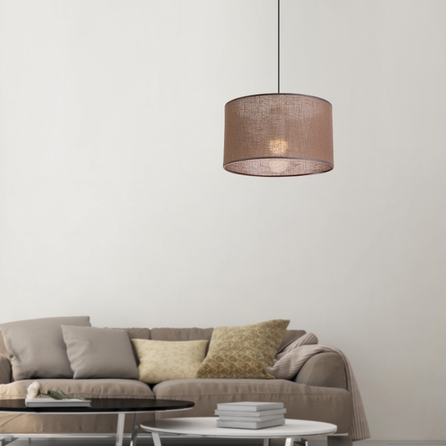 Brilagi - LED Lühter ANTHONY 1xE27/60W/230V tamm pähklipuu/pruun