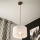 Brilagi - LED Lühter ANTHONY 1xE27/60W/230V tamm pähklipuu/valge