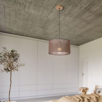 Brilagi - LED Lühter ANTHONY 1xE27/60W/230V tamm/pruun
