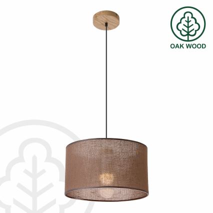 Brilagi - LED Lühter ANTHONY 1xE27/60W/230V tamm/pruun