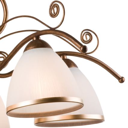 Brilagi - LED Lühter ANTICO 5xE27/60W/230V pronks paatina