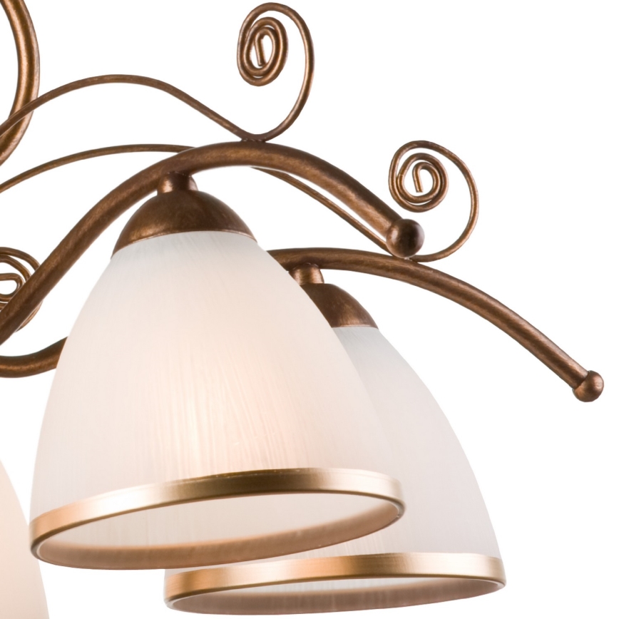 Brilagi - LED Lühter ANTICO 5xE27/60W/230V pronks paatina