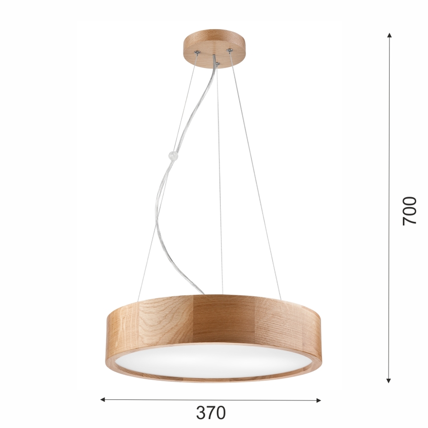 Brilagi - LED Lühter CARVALHO 2xE27/60W/230V tamm d. 37 cm