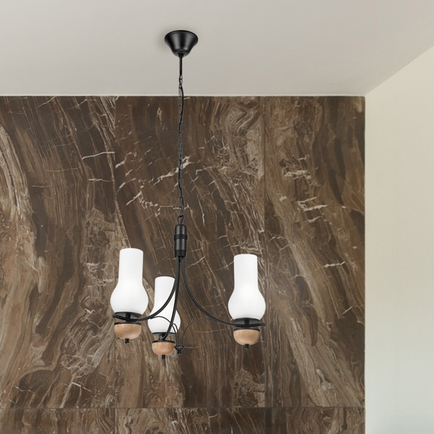 Brilagi - LED Lühter COTTAGE 3xE14/40W/230V pöök/valge