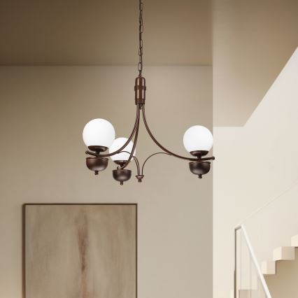 Brilagi - LED Lühter COTTAGE 3xG9/40W/230V tamm/valge