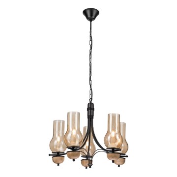 Brilagi - LED Lühter COTTAGE 5xE14/40W/230V pöök/pruun