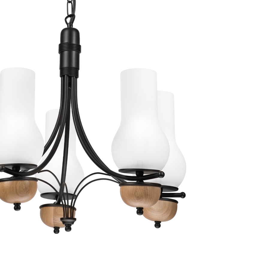 Brilagi - LED Lühter COTTAGE 5xE14/40W/230V pöök/valge