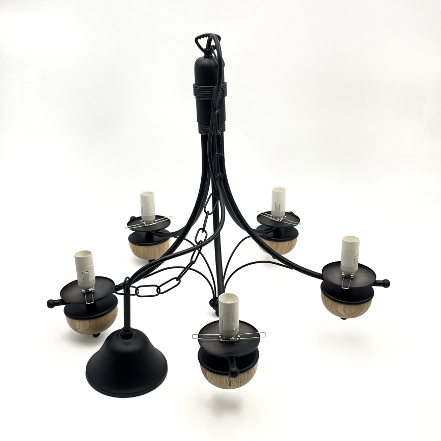 Brilagi - LED Lühter COTTAGE 5xE14/40W/230V pöök/valge