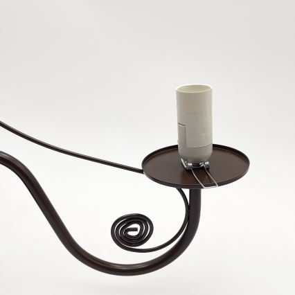 Brilagi - LED Lühter COTTAGE 5xE14/40W/230V pruun