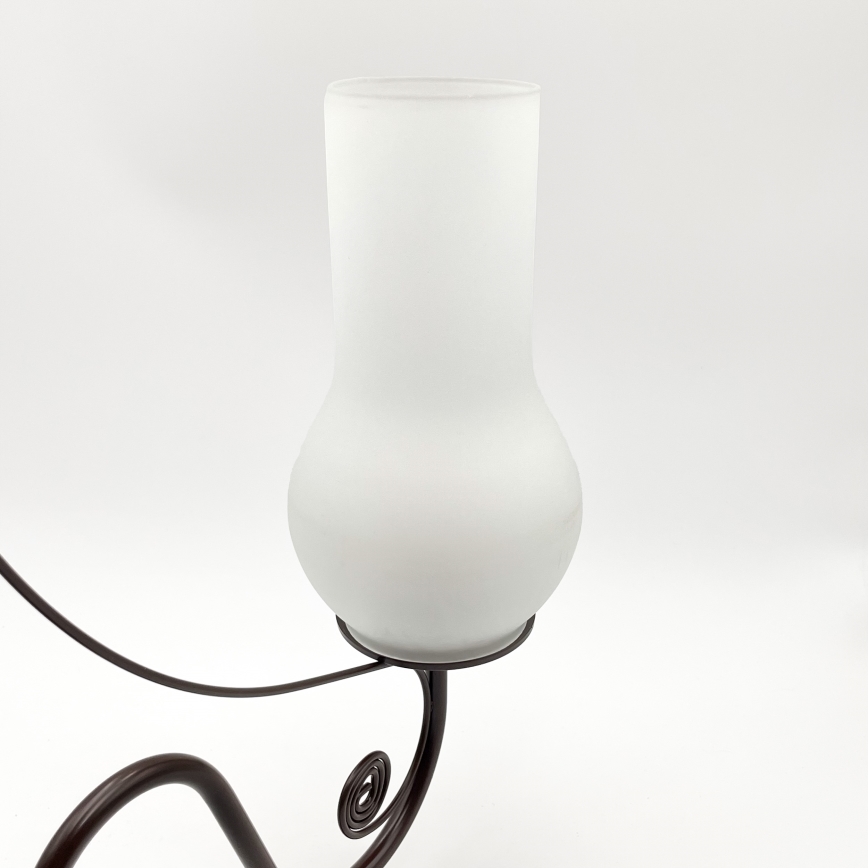 Brilagi - LED Lühter COTTAGE 5xE14/40W/230V pruun/valge