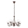 Brilagi - LED Lühter COTTAGE 5xG9/40W/230V pruun/valge