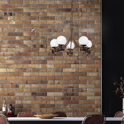 Brilagi - LED Lühter COTTAGE 5xG9/40W/230V tamm/valge