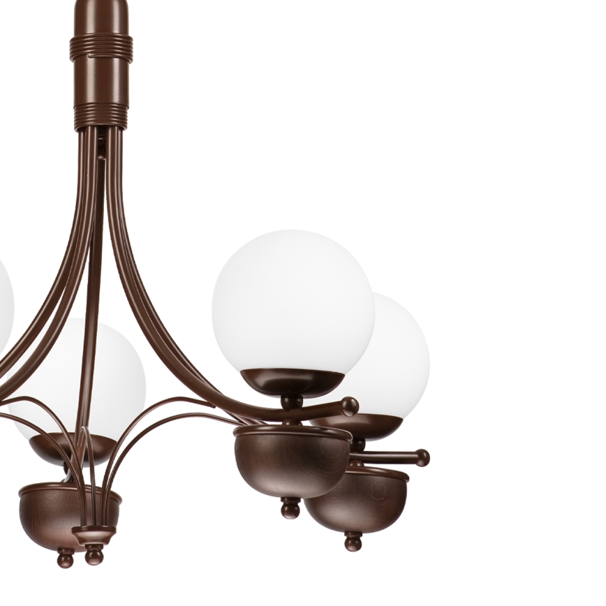 Brilagi - LED Lühter COTTAGE 5xG9/40W/230V tamm/valge