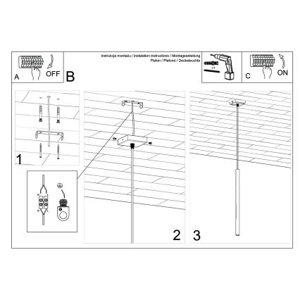 Brilagi -  LED Lühter DRIFA 1xG9/4W/230V must