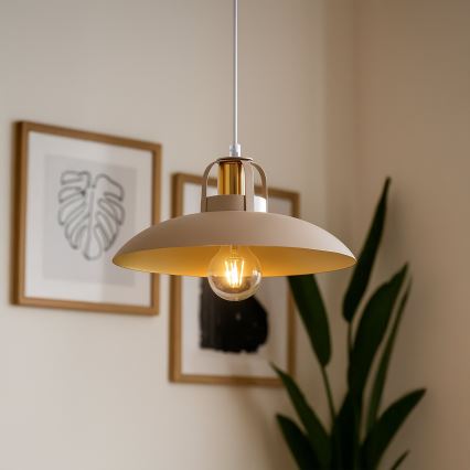 Brilagi - LED Lühter FLAMENGO 1xE27/60W/230V beež