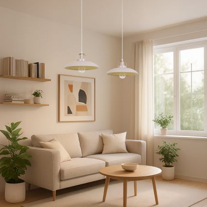 Brilagi - LED Lühter FLAMENGO 2xE27/60W/230V beež