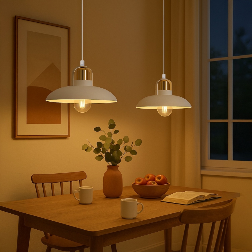 Brilagi - LED Lühter FLAMENGO 2xE27/60W/230V valge