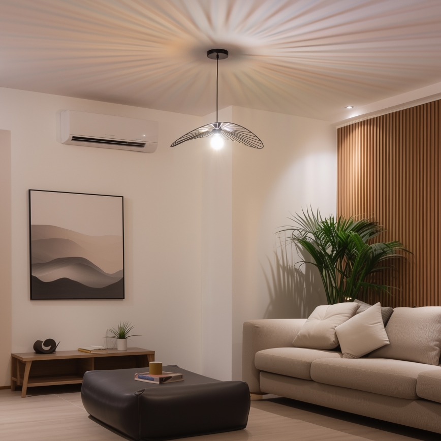 Brilagi - LED-lühter kaabliga CERIA WIRE 1xE27/40W/230V 40x56 cm must