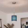 Brilagi - LED-lühter kaabliga NUBILA 1xE27/60W/230V Ø 14 cm tumedasinine