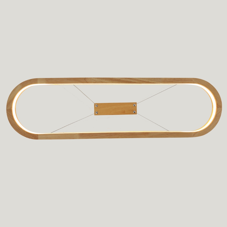 Brilagi - LED-lühter kaabliga UMEA WOOD LED/30W/230V 70x20 cm puit