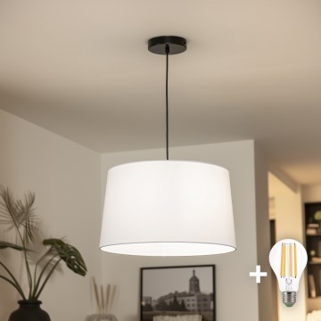 Brilagi - LED-lühter kaablil CERIA 1xE27/40W/230V Ø 45 cm valge