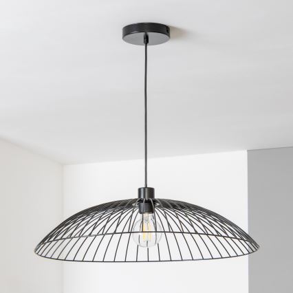 Brilagi - LED-lühter kaablil CERIA WIRE 1xE27/40W/230V Ø 60 cm, must