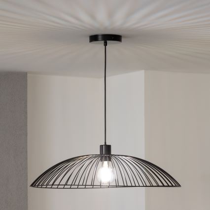 Brilagi - LED-lühter kaablil CERIA WIRE 1xE27/40W/230V Ø 60 cm, must