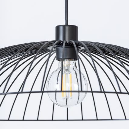 Brilagi - LED-lühter kaablil CERIA WIRE 1xE27/40W/230V Ø 60 cm, must