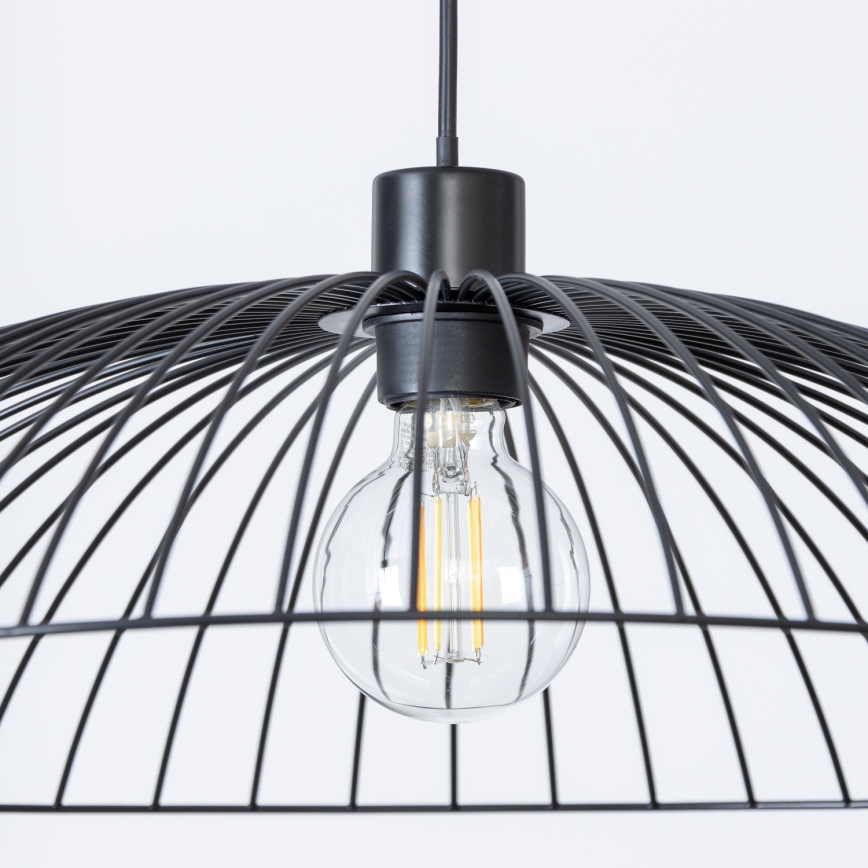 Brilagi - LED-lühter kaablil CERIA WIRE 1xE27/40W/230V Ø 60 cm, must