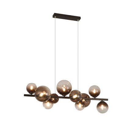 Brilagi - LED lühter kaablil MILLA 10xG9/3W/230V pruun/suitsune pruun