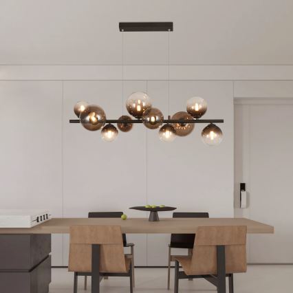 Brilagi - LED lühter kaablil MILLA 10xG9/3W/230V pruun/suitsune pruun