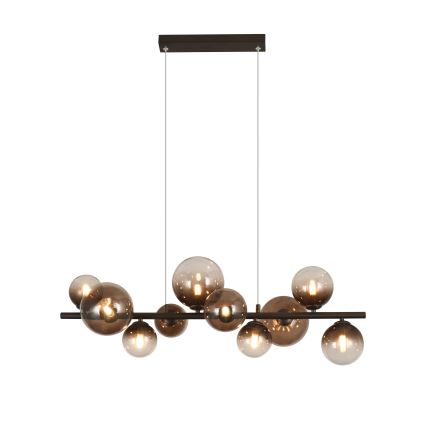 Brilagi - LED lühter kaablil MILLA 10xG9/3W/230V pruun/suitsune pruun