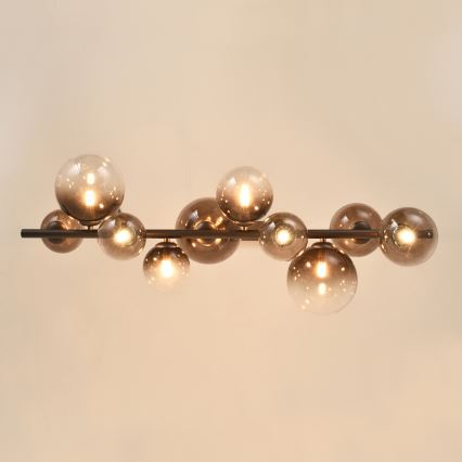 Brilagi - LED lühter kaablil MILLA 10xG9/3W/230V pruun/suitsune pruun