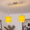 Brilagi - LED-lühter kaablil NUBILA 2xE27/60W/230V kollane