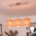 Brilagi - LED-lühter kaablil NUBILA 3xE27/60W/230V oranž