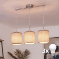 Brilagi - LED-lühter kaablil NUBILA 3xE27/60W/230V pruun