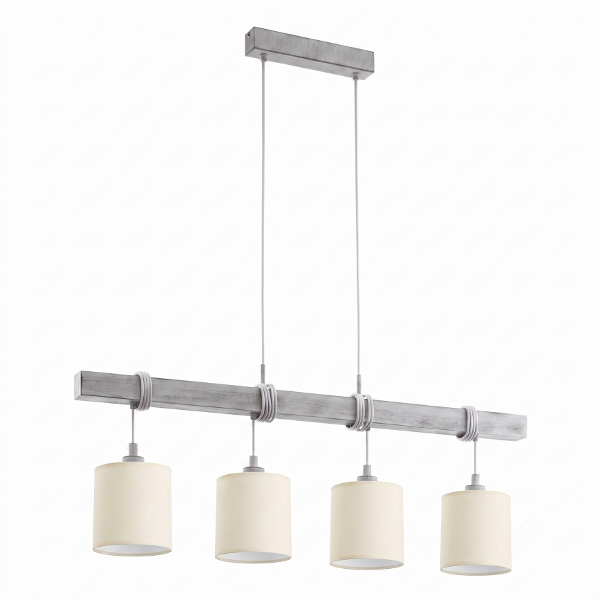 BRILAGI - LED-lühter kaablil NUBILA 4xE27/60W/230V hall/kreem