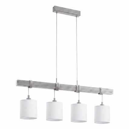 BRILAGI - LED-lühter kaablil NUBILA 4xE27/60W/230V hall/valge