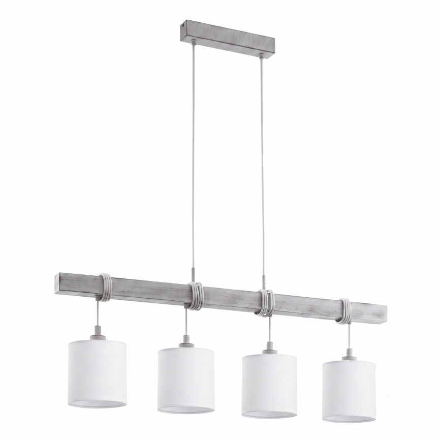 BRILAGI - LED-lühter kaablil NUBILA 4xE27/60W/230V hall/valge