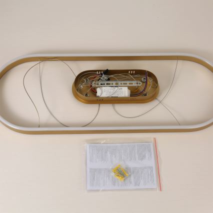 Brilagi - LED-lühter kaablil PONDIE LED/44W/230V 80x30 cm kuldne