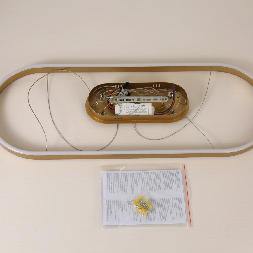 Brilagi - LED-lühter kaablil PONDIE LED/44W/230V 80x30 cm kuldne