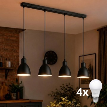 BRILAGI - LED-lühter kaablil RIDDY 4xE27/60W/230V must