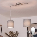 Brilagi - LED-lühter kaablile NUBILA 2xE27/60W/230V helehall