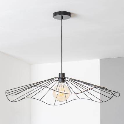 Brilagi - LED-lühter kaabliriputusega CERIA WIRE 1xE27/40W/230V Ø 80 cm must